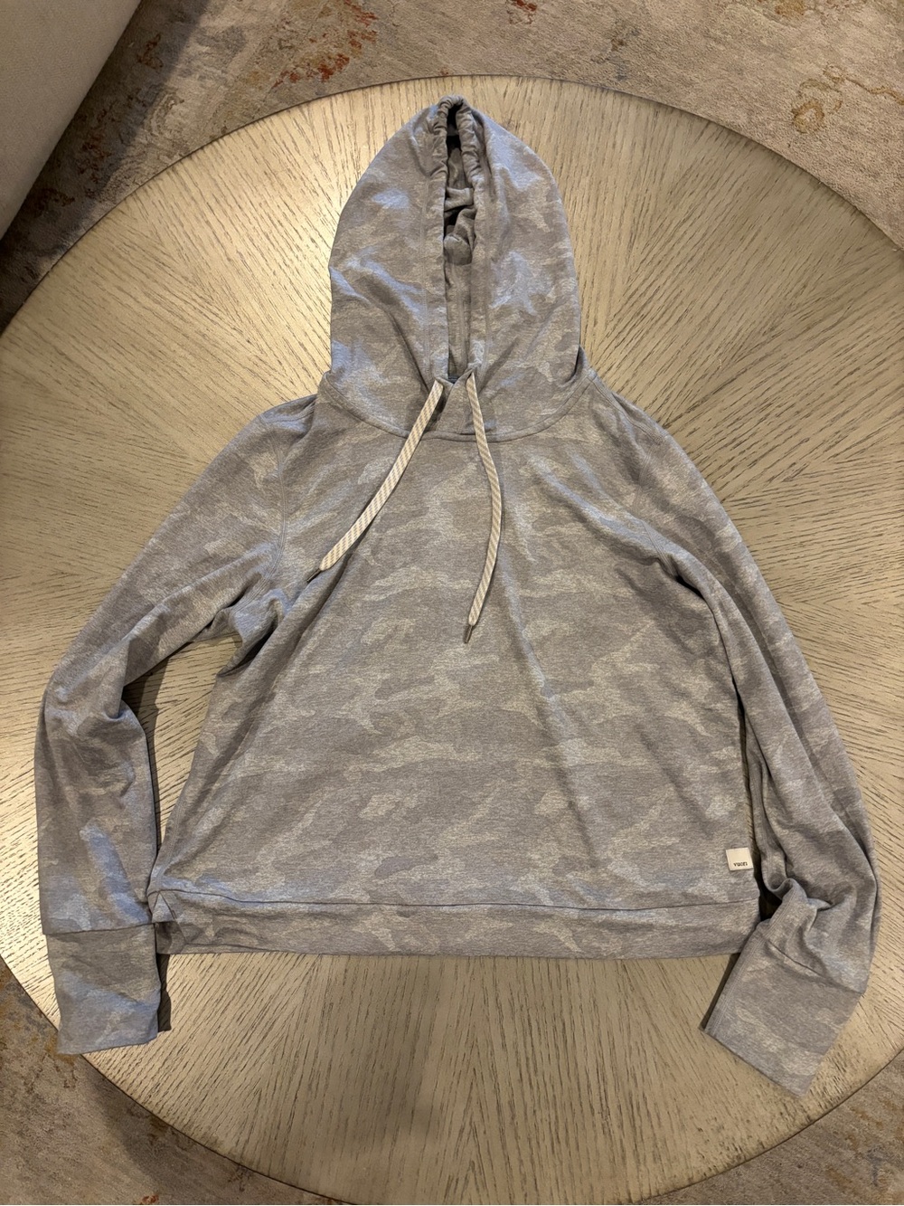 Vuori Light Gray Camo Hoodie Sweater - Women's Pullover